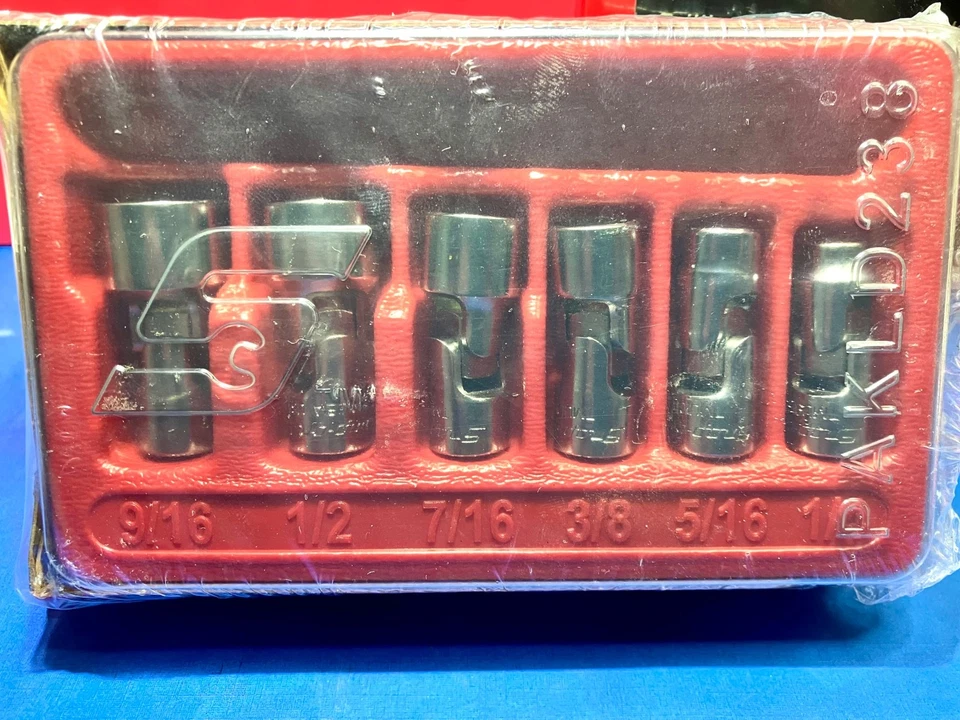 Snap-On New 6pc 1/4" Drive 12-Point SAE Universal / Swivel Socket Set 106TMUA - Image 3 of 4