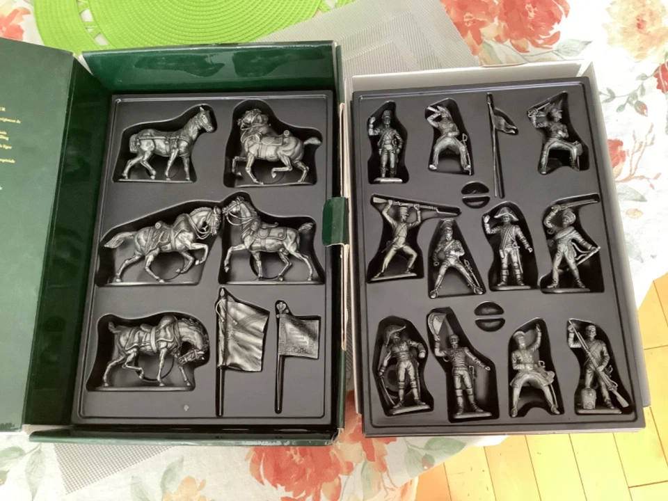 La Grande Ejército Napoleónico Waterloo X Estaño Figura Set Foto 3 de 4