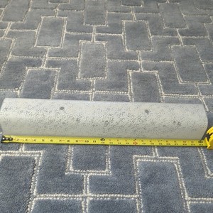 1960s 24 inch Textured Glass Scroll Pattern Bathroom  U Shaped Light Cover Only