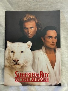 Siegfried And Roy at the Mirage program book 1996 Las Vegas Tigers magic
