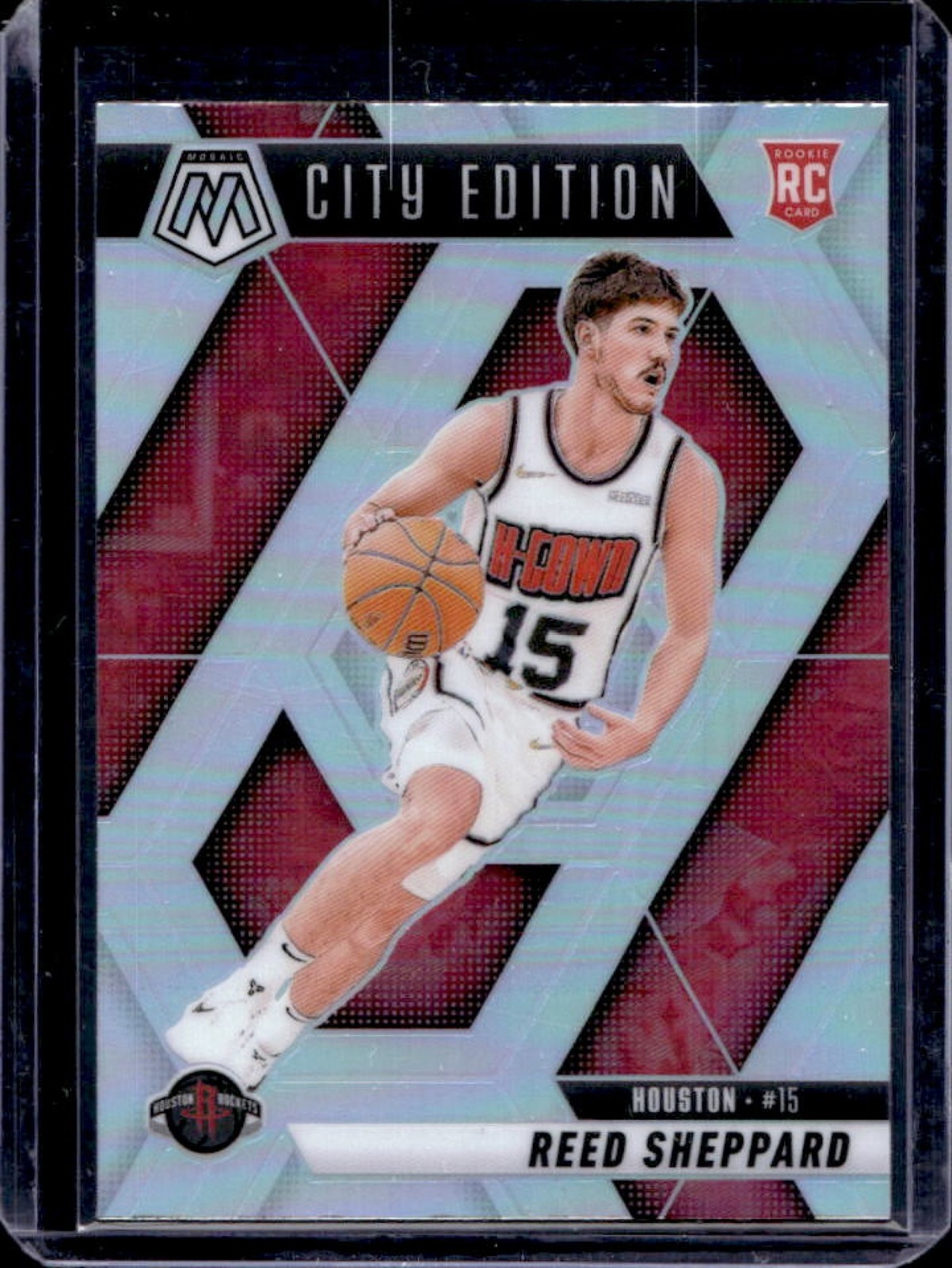 2024-25 Mosaic Reed Sheppard RC Silver Rookie City Edition #276 Rockets