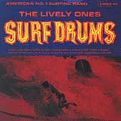 THE LIVELY ONES SURF DRUMS RARE DEL-FI RELEASE Out of Print SURF INSTRUMENTS CD