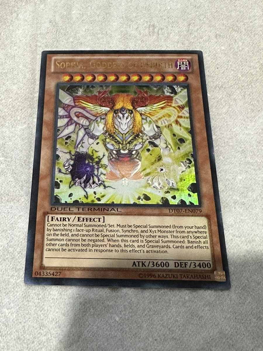 misprint yugioh cards for sale Yu-Gi-Oh! Reverse Foil Error Secret Rares Yugioh Misprint Sophia, Goddess of