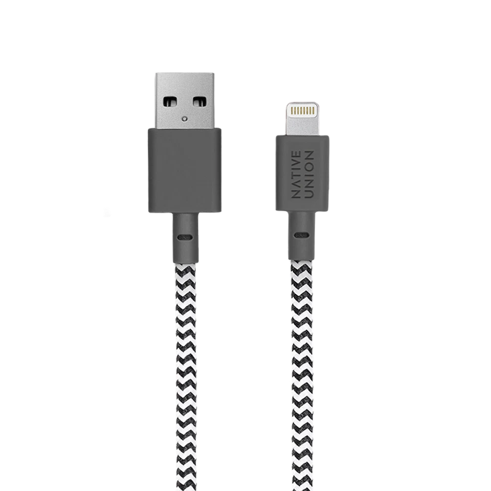 Native Union Belt Cable Zebra. NEW x 2  For Iphone MFI Certified - Image 2 of 3