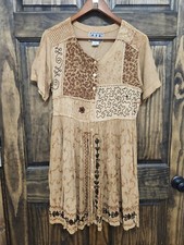 Womans Dress, Bohemian Style. Size M, Amber In Color