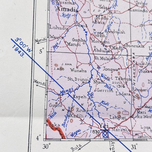 WW2 Map Abyssinia Ethiopia North Africa 1948 Army / Air RAF War Office Map - 第 18/18 張圖片