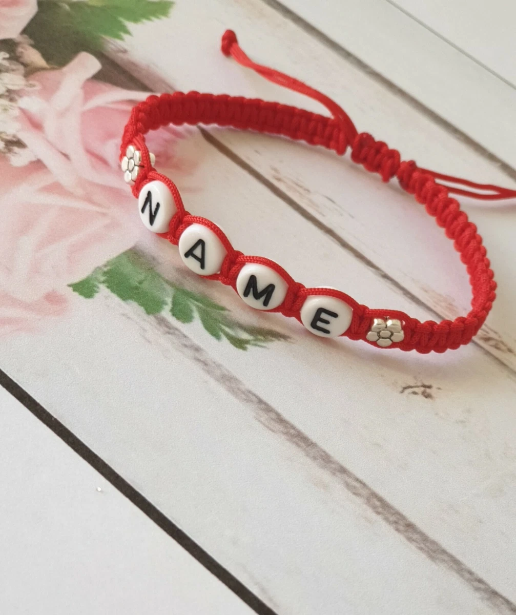 Personalised Friendship Bracelet Multicoloured - Multicoloured | GLITZ N  PIECES