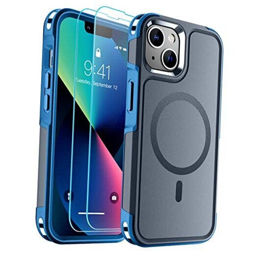 Magnetic for Case, [Compatible with MagSafe][10 iPhone 13 Magnetic Deep Blue