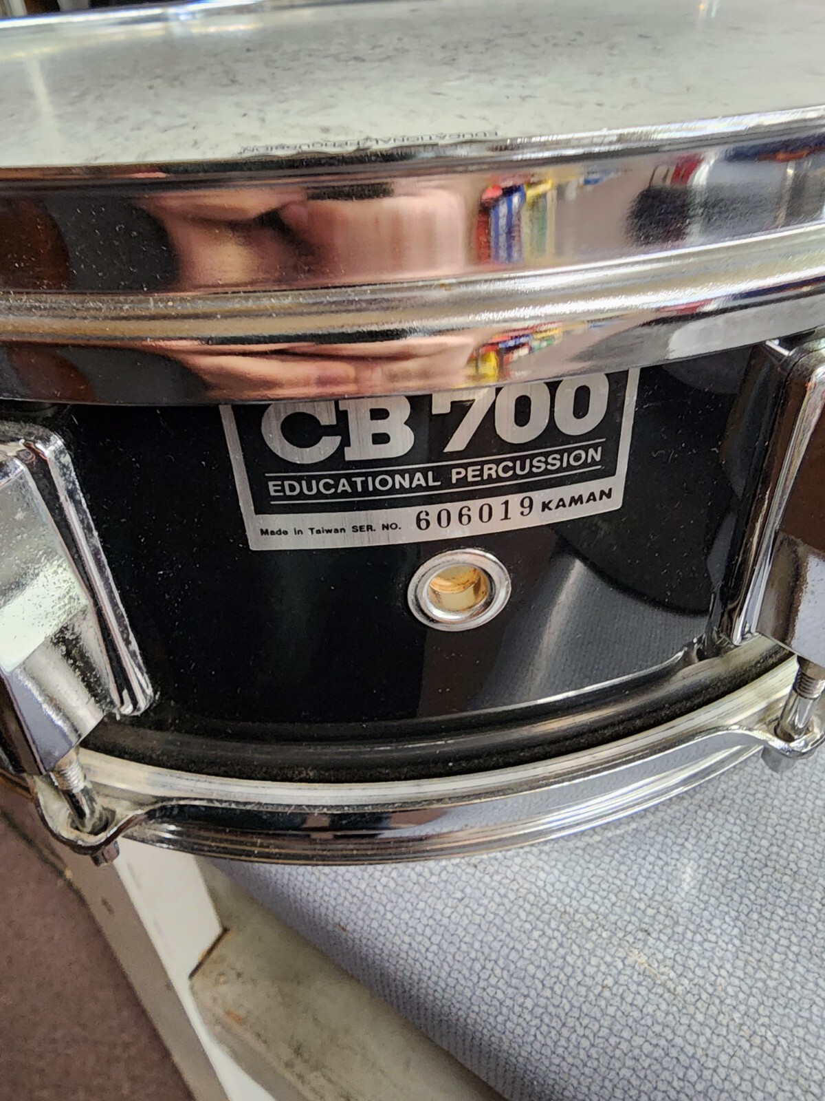 Kamen CB700 Black 14 x 5 Snare Drum Set w/ Stand & Gig Bag Music
