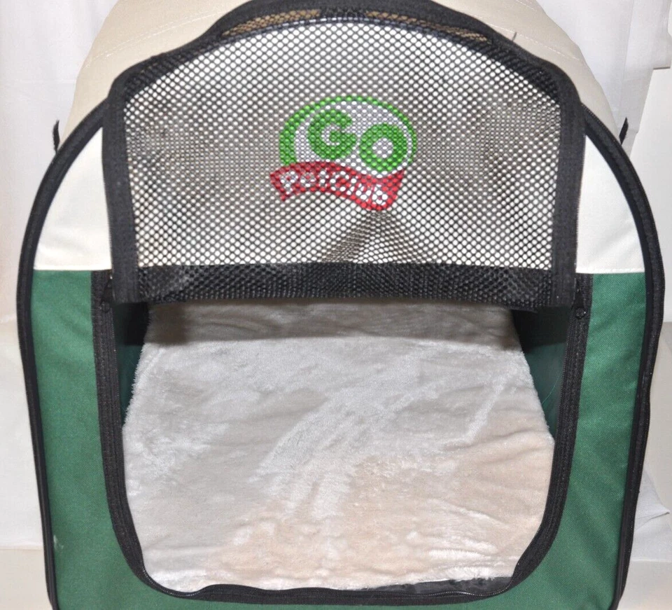 Go Pet Club 24" Portable Rounded Soft Collapsible Dog Crate - Image 2 of 4