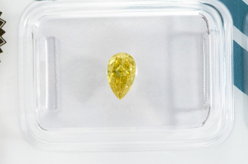 Pear Shape Diamond Fancy Brownish Yellow Loose 0.50 Carat SI1 IGI Certificate - Picture 6 of 6