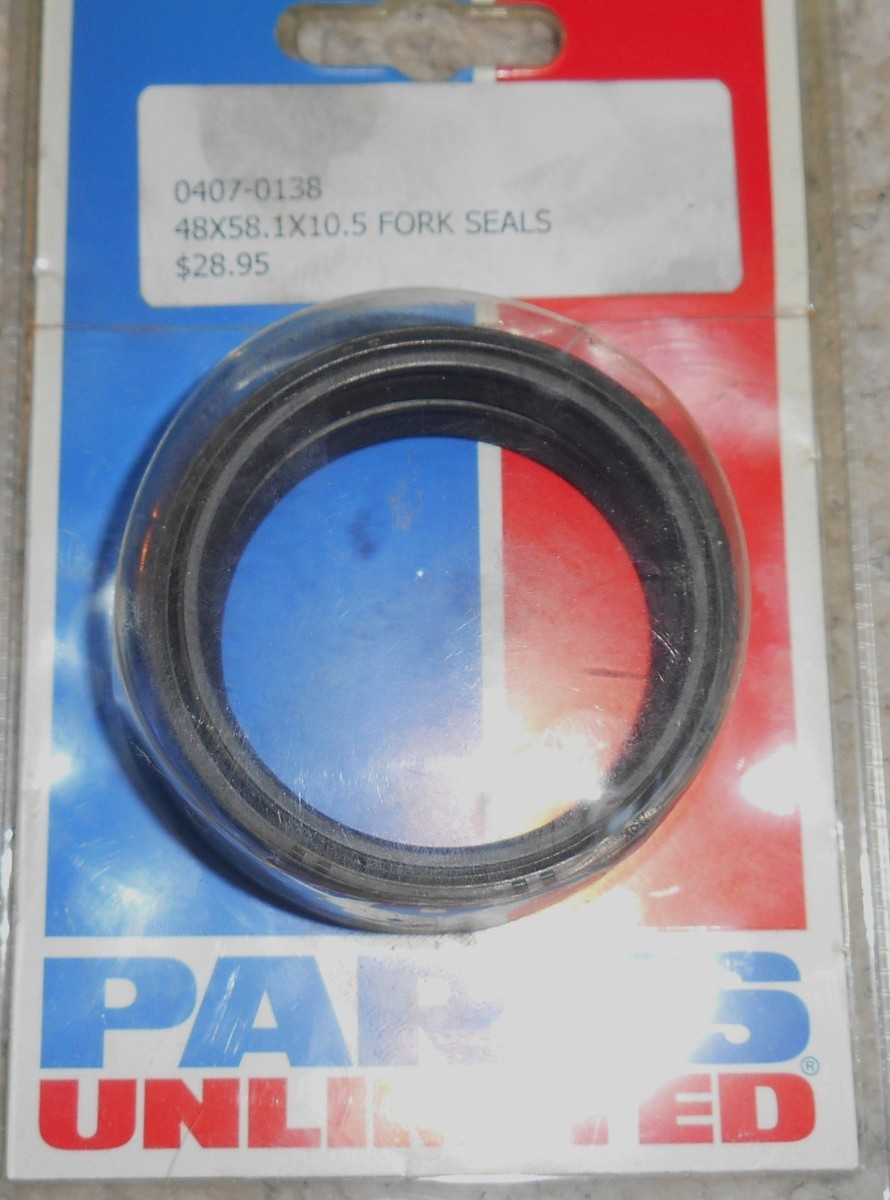 裁断済み FORK SEAL SET OF TWO PARTS UNLIMITED 0407-0138 48 X 58.1 X