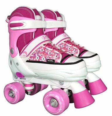 Best Sporting Rollschuhe Rollerskates Kinder Kids Abec 7 Größe verstellbar pink