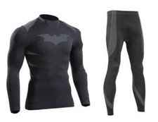 Batman Sports Fitness Quick Dry Tight Clothes Long Short Sleeve Pants Suit Gifts