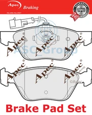 Apec Front Brake Pads Set EO Quality Replacement with Wear Indicator PAD937