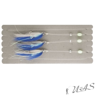 DAM Pilk & Dorsch Paternoster Dorsch Vorfach Meeres Vorfach Top Blau Gr.1/0 Sha