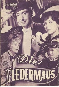 Die Fledermaus Kino Neues Film Programm 1962 FLEDERMAUS Marika Roekk Hans Moser