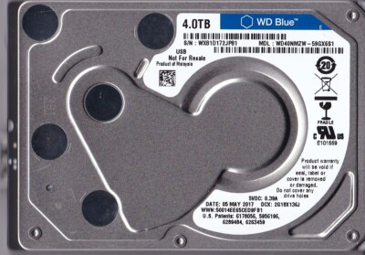 WD40NMZW-59GX6S1 s/n: WX81D1 Malaysia MAY 2017 4TB USB 3.0 2.5'' WESTERN DIGITAL