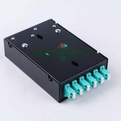 Fiber Optic Terminal Box 12 core LC MM OM3 adapter pigtail 6 Ports Patch Panel