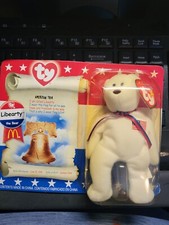 McDonalds Ty Liberty Bear white