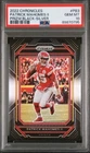 Patrick Mahomes 2022 Chronicles Prizm Black Silver Prizm #PB-3 PSA 10