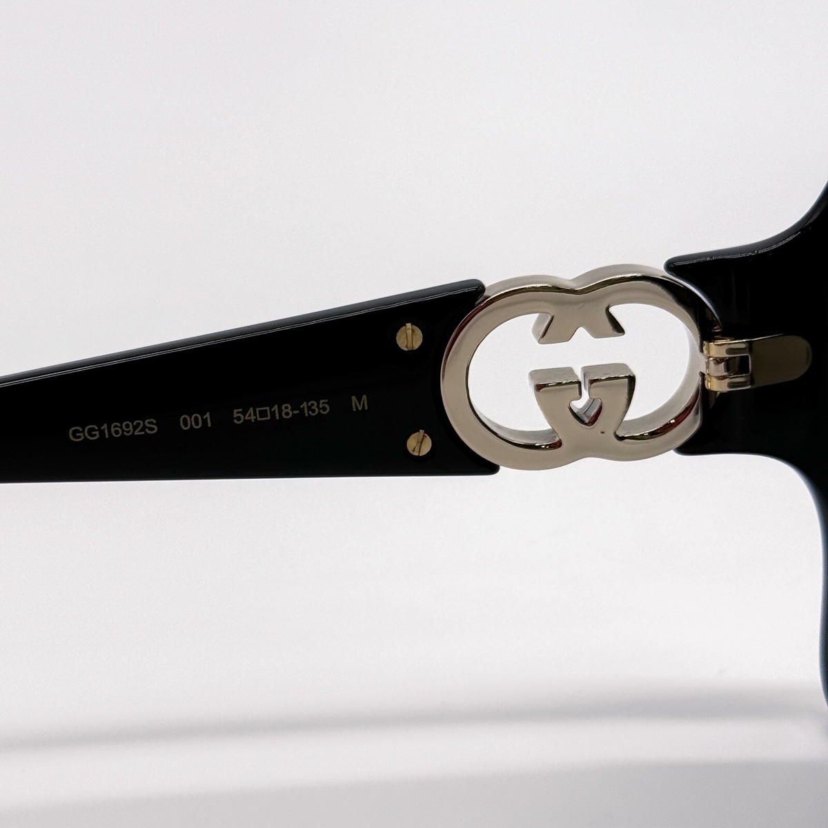 NEW GUCCI GG1692S 001 SQUARE BLACK GREY WOMEN SUNGLASSES  display picture 2