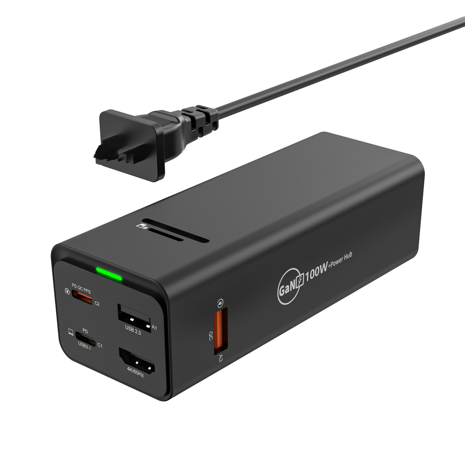 100W PD Fast Charger USB-C Desktop Charging Dock Station with Multiple Ports