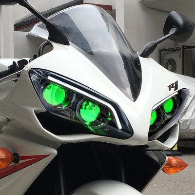 YZF-R1 07 08 ヘッドライトユニット ccfl イカリング HID KT Headlight Assembly LED & HID Projector for Yamaha R1 07-08