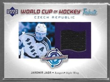 04-05 Upper Deck World Cup Of Hockey Tribute WC-JJ Jaromir Jagr Jersey Rangers 