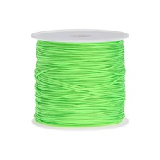 Nylon Cord DIY Making Satin String Craft Wire 147ft, Fluorescent Green