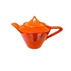 Homer Laughlin Co. 1950's Harlequin Red Orange Tea Pot HTF
