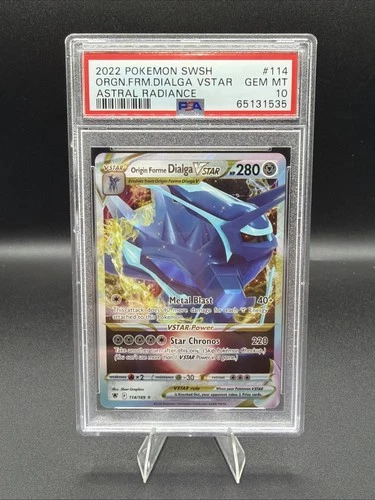 2022 PSA 10 POKEMON SWORD & SHIELD ASTRAL RADIANCE ORGN.FRM.DIALGA VSTAR # 114