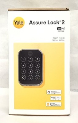 Yale Assure Lock 2 Keypad Smart Deadbolt with Wi-Fi, YRD450-WF1-619 Satin Nickel
