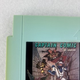 Captain Comic NES - Upside Down Label ERROR Variant ORIGINAL MANUAL Tested