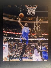 Kevin Durant Oklahoma City Thunder Signed Basketball Photo BAS Authenticated COA