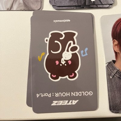 MINGI ATEEZ AppleMusic LuckyDraw Photocard Album Golden Hour Part