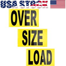 12"x60" 3 piece Magnetic Oversize Load Sign for Escort/Pilot Car  Truck Safety