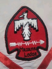 Mazama 421, A1? On Neckerchief,  Crater Lake Council, Bsa Boy Scout OA BG4926