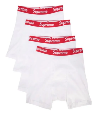 Supreme®/Hanes® Boxer Briefs (4 Pack) XL NEW Supreme x Hanes Boxer Briefs (4 pack) White/Black Size M - L