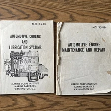 Vintage Marine Corps Manuals Automotive engine maintenance and repair, 1977-8