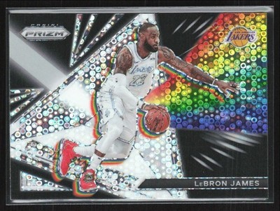 LeBron James 2021-22 Panini Prizm Prizmatic Fast Break #25 Los Angeles Lakers
