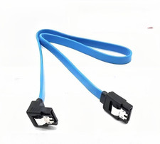 1PCS 50cm/19.6" SATA 3.0 Cable SATA3 6GB/s Right Angle SSD HDD Hard Drive Blue