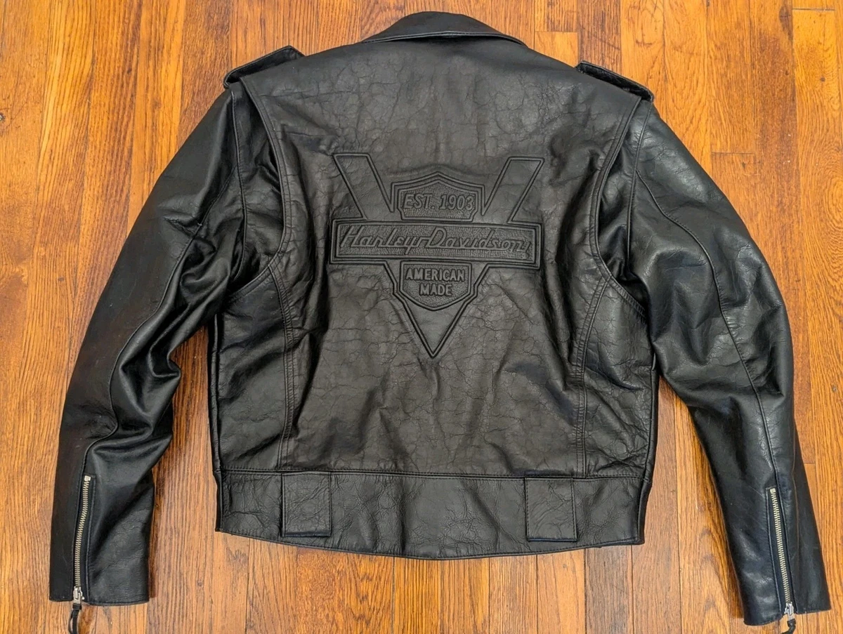 Harley Davidson Leather Jacket Embossed for sale | eBay