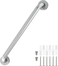 16 Inch Grab Bars for Bathtubs and Showers Brushed 16 Inch, Nickel 