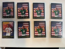 (8) 1991 Fleer Baseball Pro Vision Complete 12 Card Sets