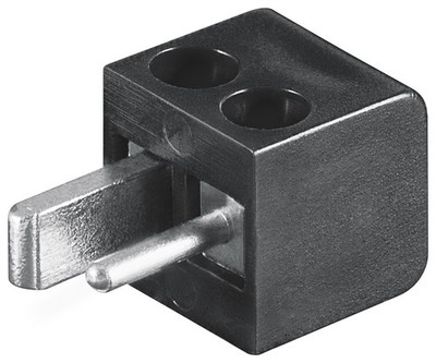 goobay Lautsprecherstecker mit Schraubanschluss schwarz
