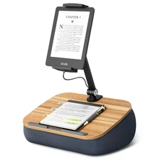 Lap Beanbag Cozy Kindle Pillow Stand for Bed with Adjustable Arm, 360° Tablet...