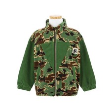 MINI RODINI Fleece Zip Cardigan 2471010475 Camouflage