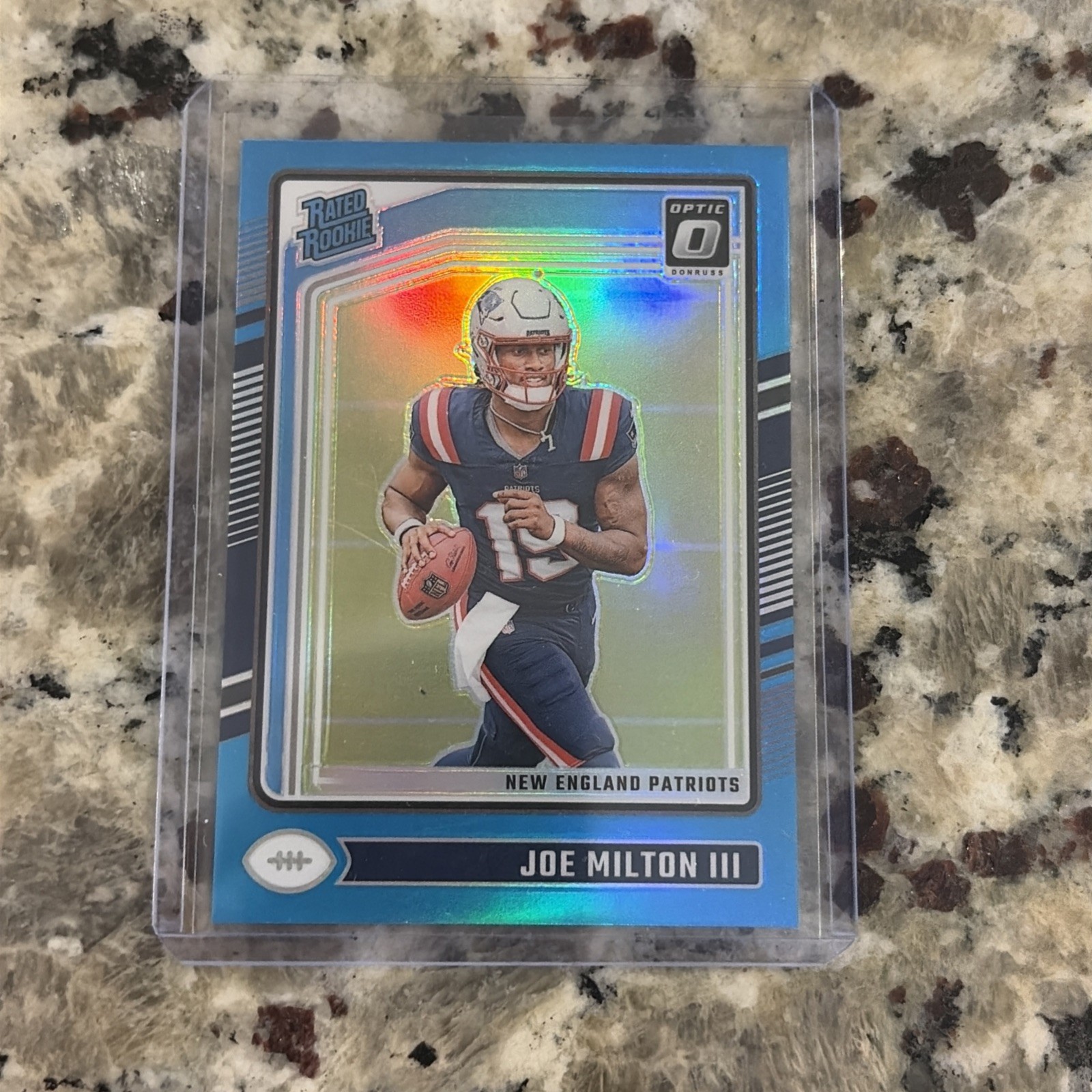 2024 Panini Donruss Optic - Rated Rookie Joe Milton III #255 Aqua /299 (RC)
