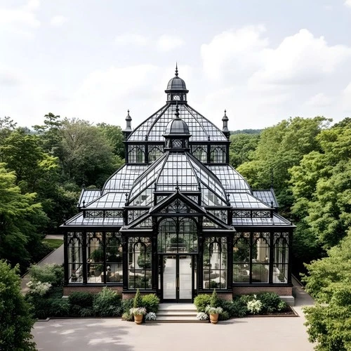 THE BLACKTHORNE STEEL AND GLASS CONSERVATORY STRUCTURE - TBTC34